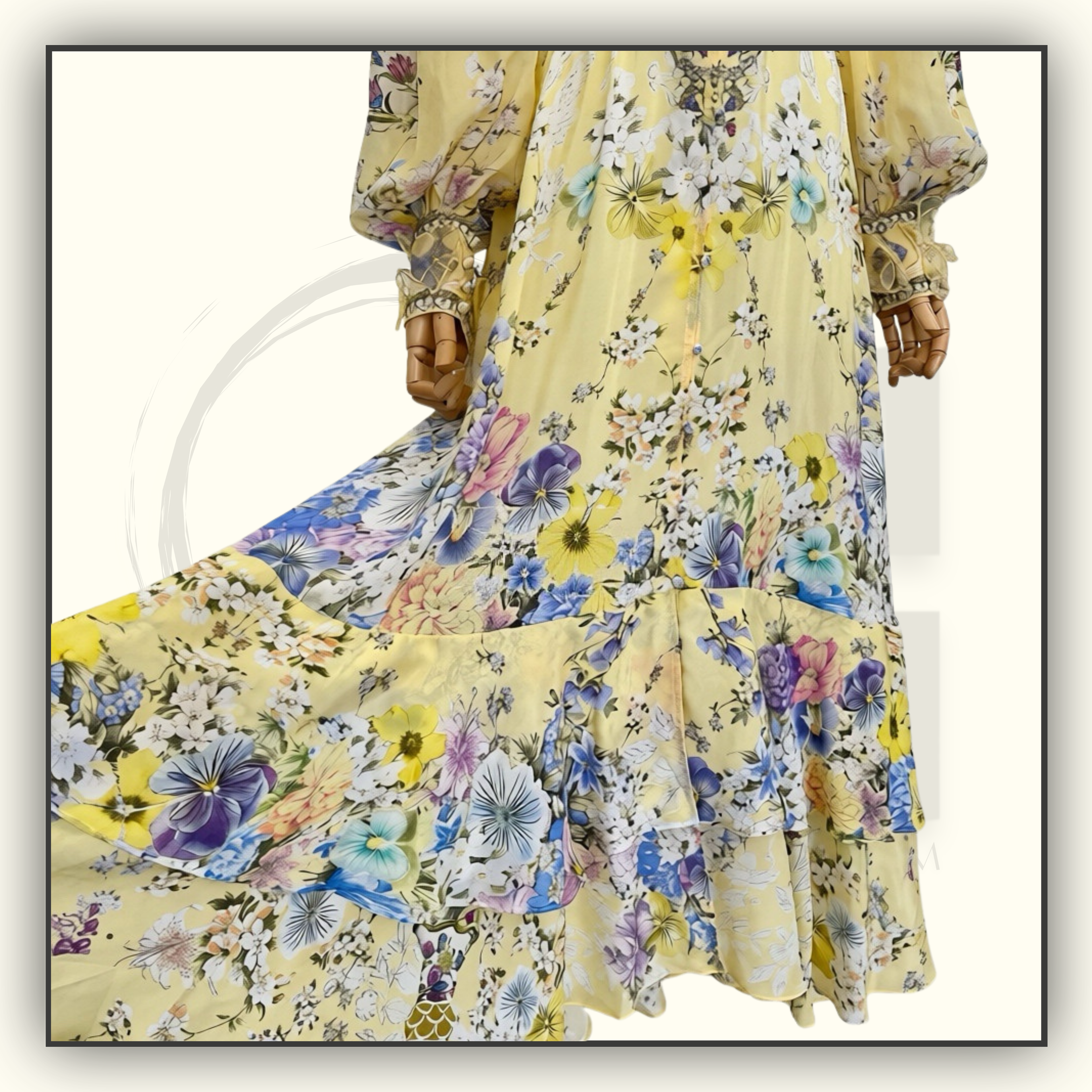 LONG BUTTON FRONT DRESS