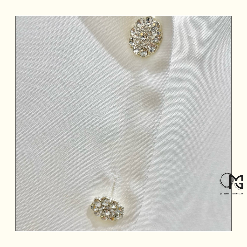 SILK SATIN SHORT SLEEVE SHIRT