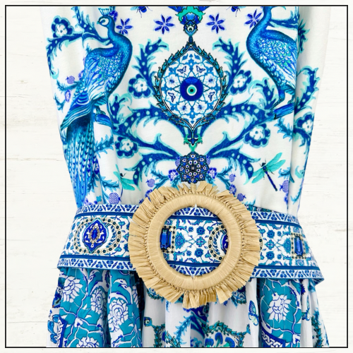 JERSEY TANK DRESS WITH CONTRAST SKIRT