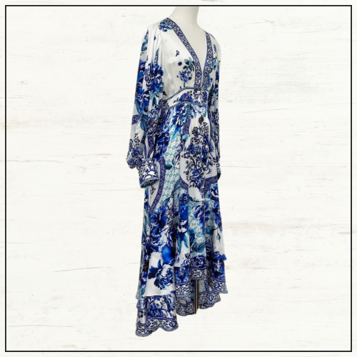 LONG BUTTON FRONT DRESS