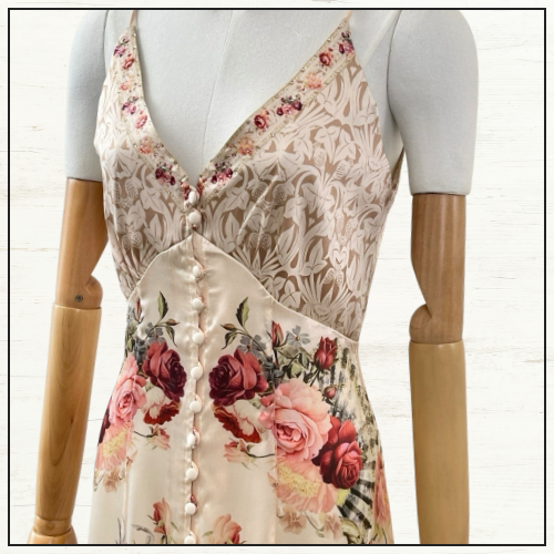 BUTTON FRONT STRAPPY DRESS