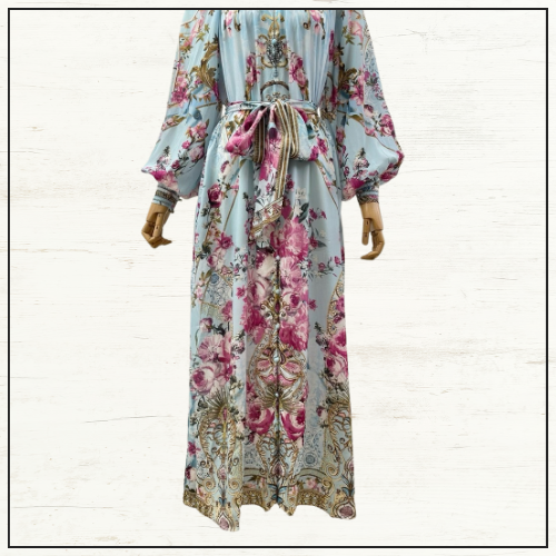 REGIAN SLEEVE MIDI SHIRT DRESS