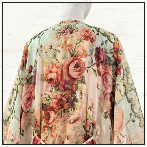 LONG KAFTAN WITH WAIST DETAIL