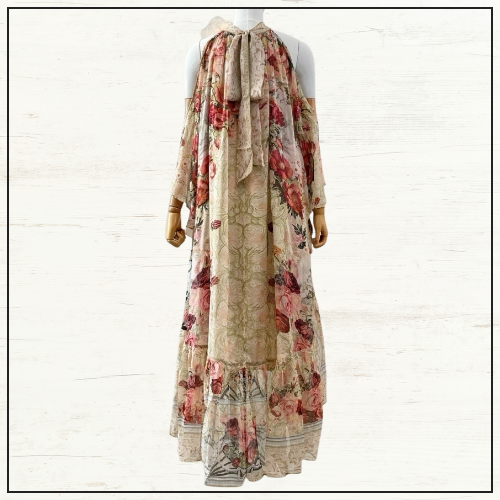 COLD SHOULDER LONG DRESS