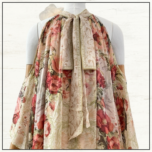 COLD SHOULDER LONG DRESS