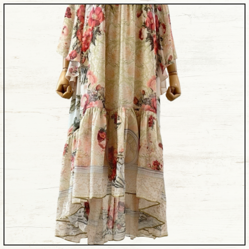 COLD SHOULDER LONG DRESS