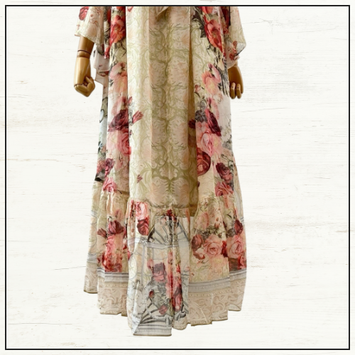 COLD SHOULDER LONG DRESS