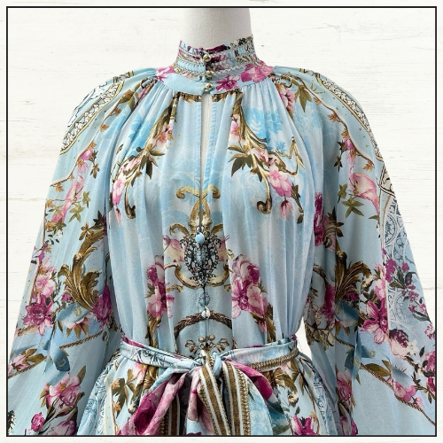 REGIAN SLEEVE MIDI SHIRT DRESS