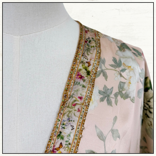 PETAL SLEEVE LONG DRESS