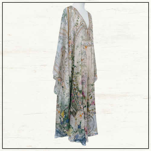 LONG KAFTAN WITH WAIST DETAIL