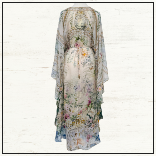 LONG KAFTAN WITH WAIST DETAIL