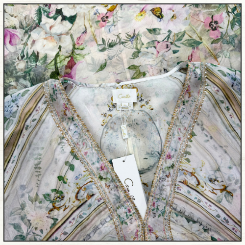 LONG KAFTAN WITH WAIST DETAIL