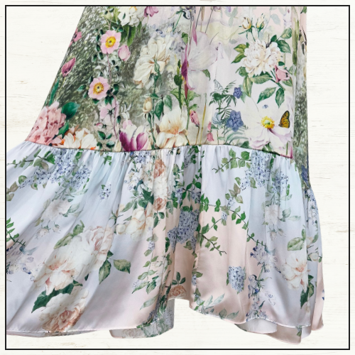 NECKIE DRESS WITH ELASTICATED WAIST