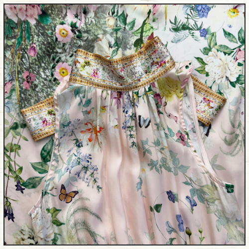 NECKIE DRESS WITH ELASTICATED WAIST