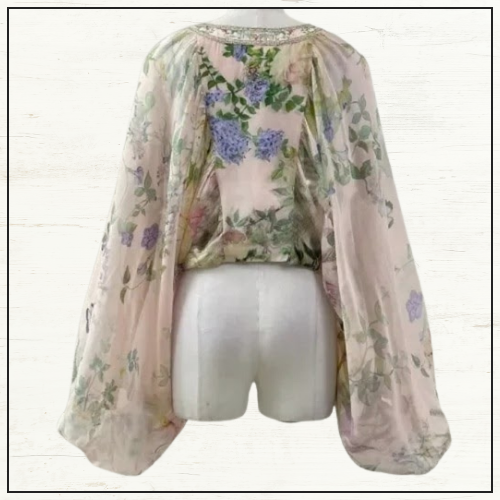 LACE UP FRONT BLOUSE & HEM FRILL SKIRT