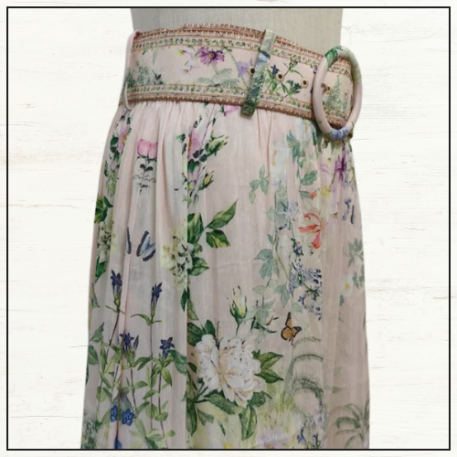 LACE UP FRONT BLOUSE & HEM FRILL SKIRT