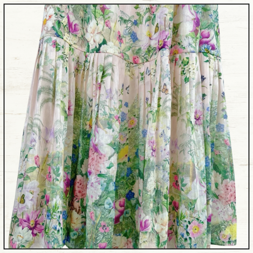 BIAS HALTER DRESS WITH RUFFLE HEM