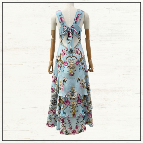 TIERED RUFFLE HEM DRESS