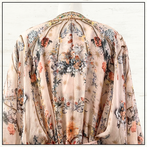 LONG KAFTAN WITH WAIST DETAIL