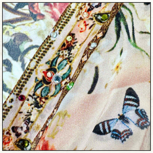 SHORT WRAP TIE DRESS