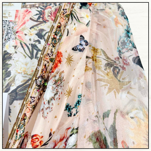 SHORT WRAP TIE DRESS