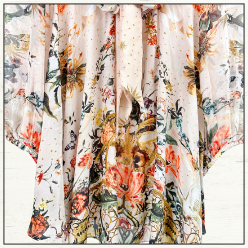 SHORT WRAP TIE DRESS