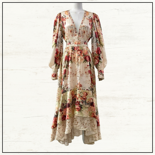 LONG BUTTON FRONT DRESS