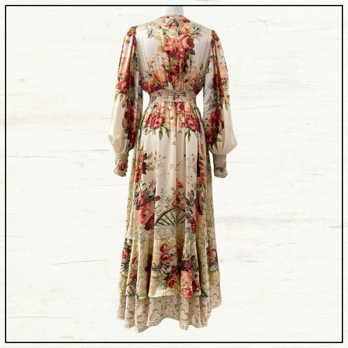 LONG BUTTON FRONT DRESS