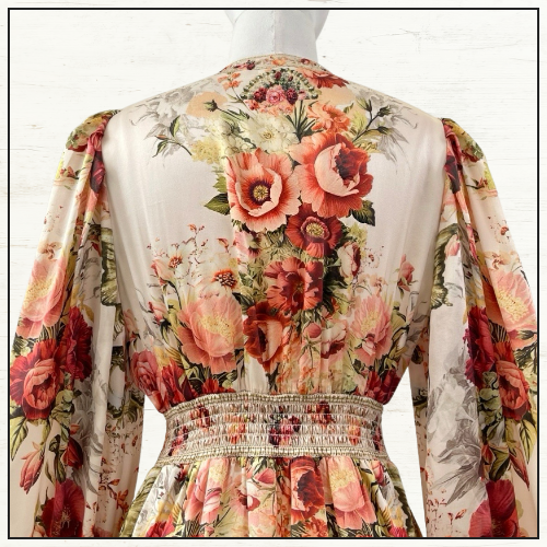 LONG BUTTON FRONT DRESS