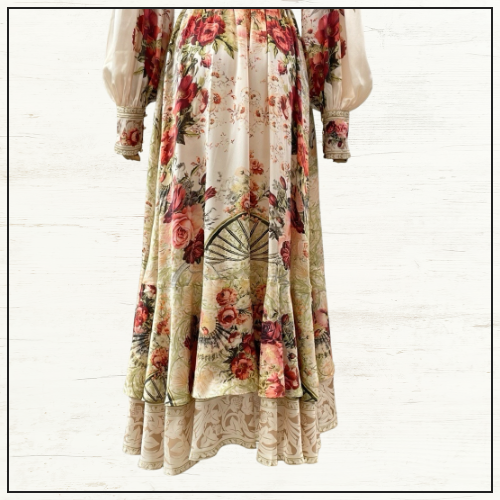 LONG BUTTON FRONT DRESS