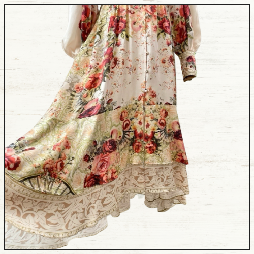 LONG BUTTON FRONT DRESS