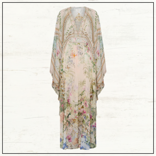 LONG KAFTAN WITH WAIST DETAIL