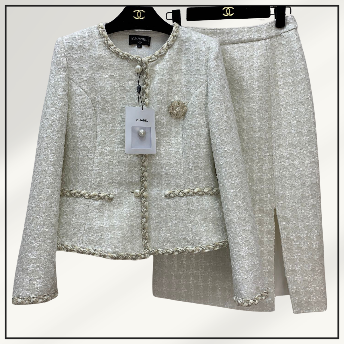 TWEED JACKET & SKIRT SET