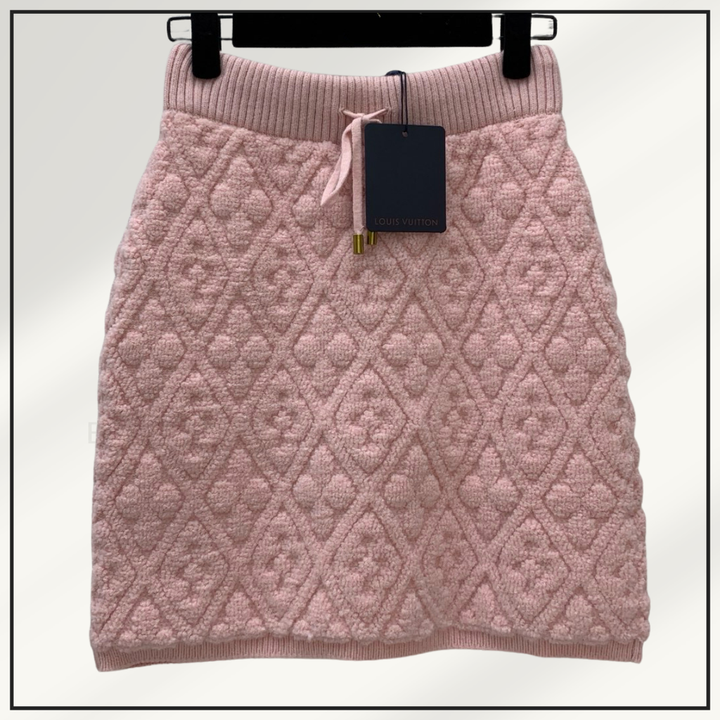 TOWELING MONOGRAM JACKET &. MINI SKIRT