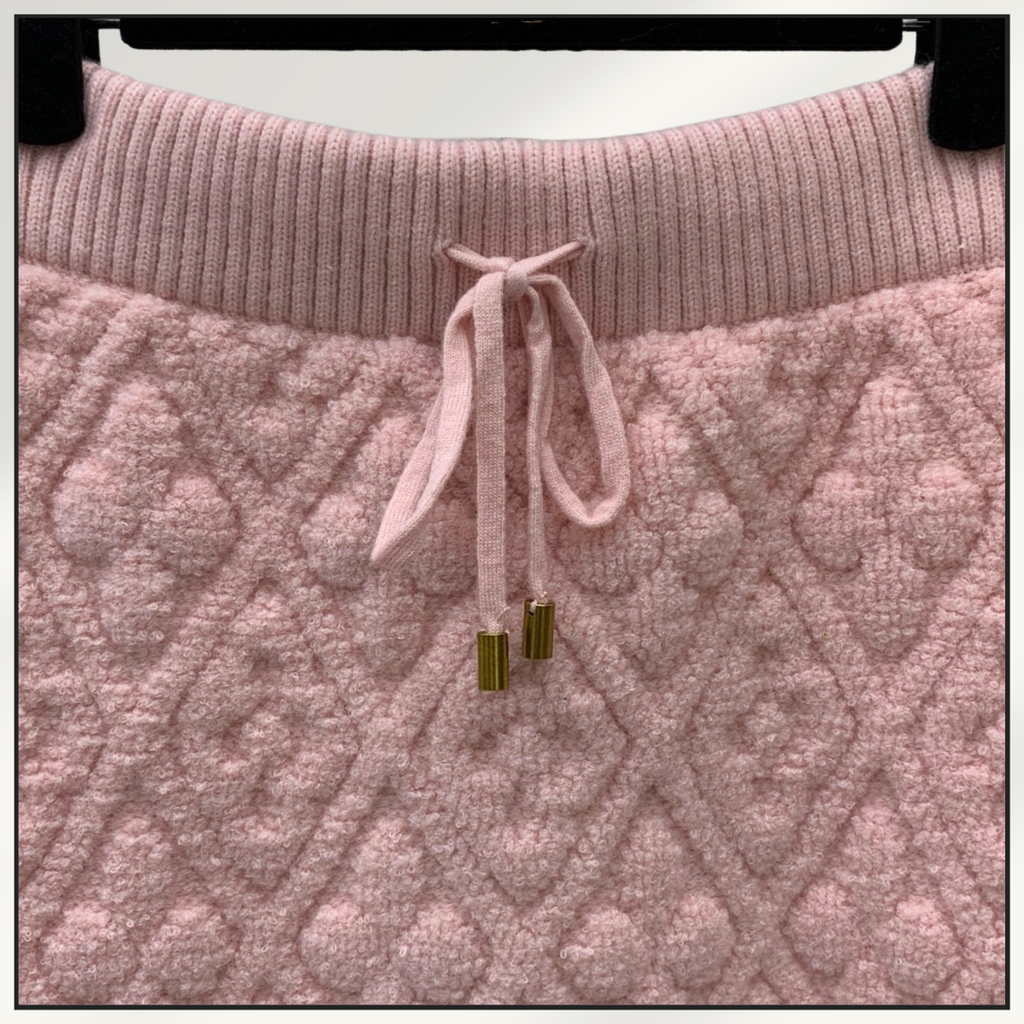 TOWELING MONOGRAM JACKET &. MINI SKIRT