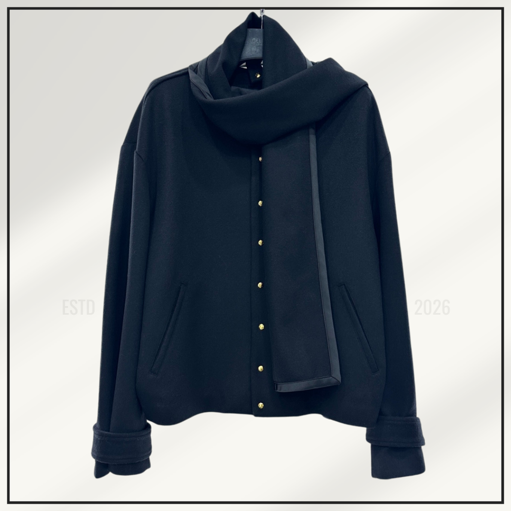 WOOL SCARF JACKET