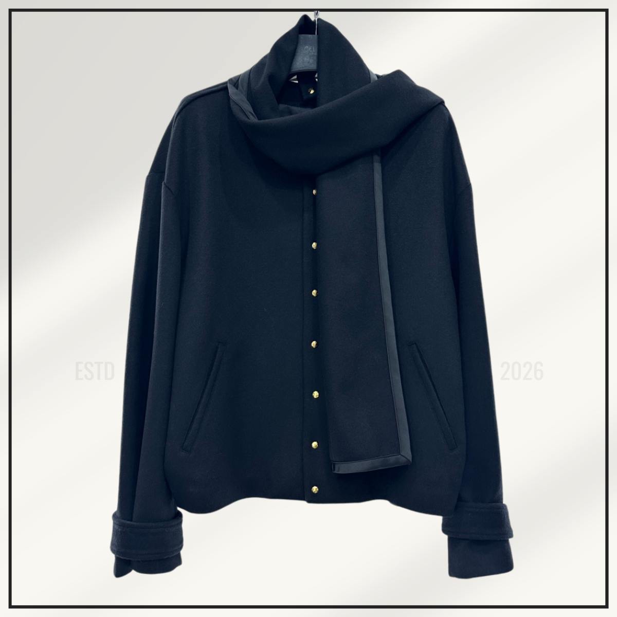 WOOL SCARF JACKET