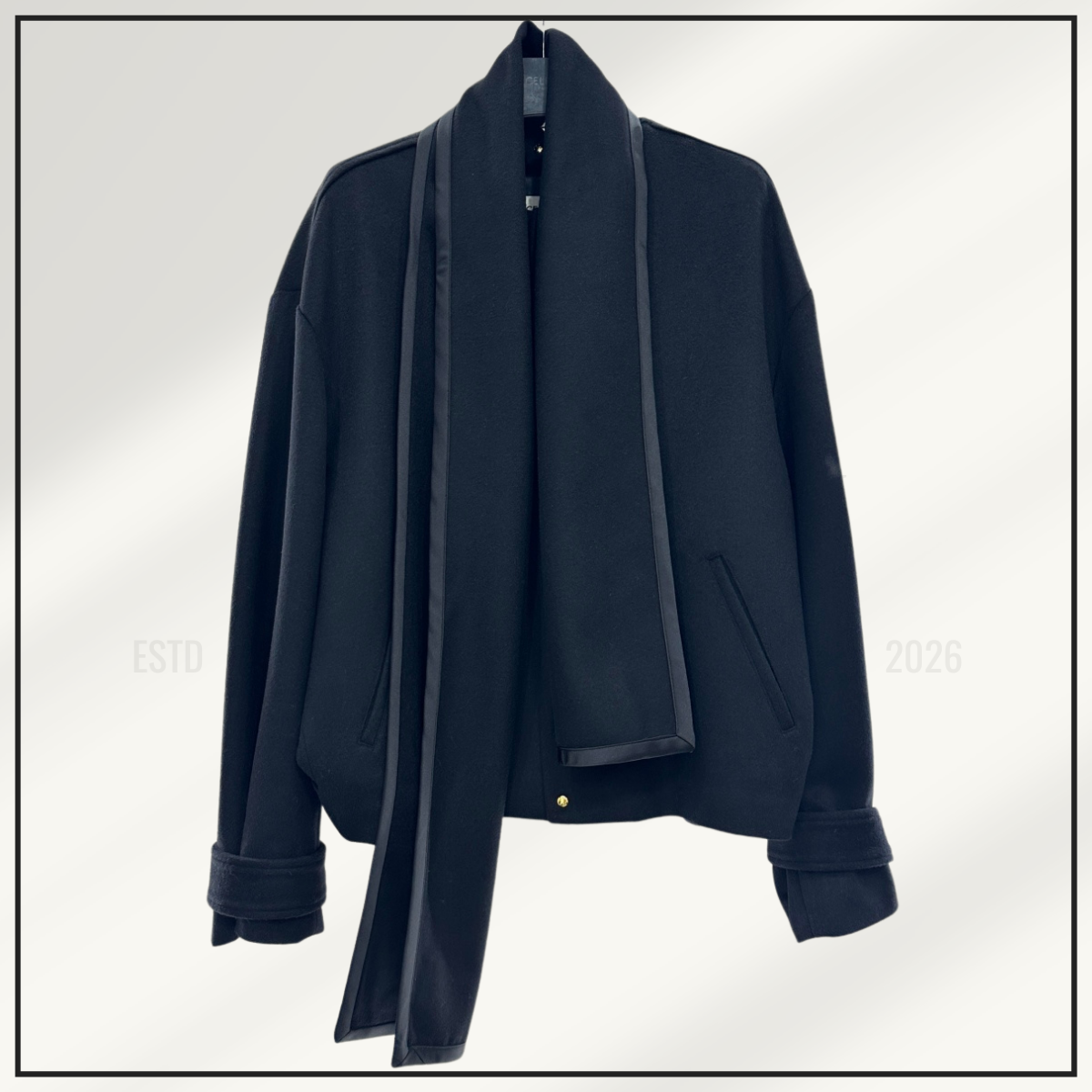 WOOL SCARF JACKET