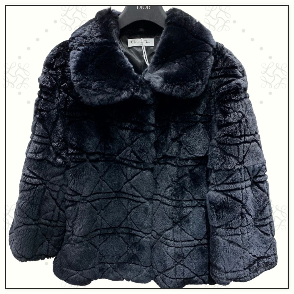 REX RABBIT FUR MACROCANNAGE JACKET