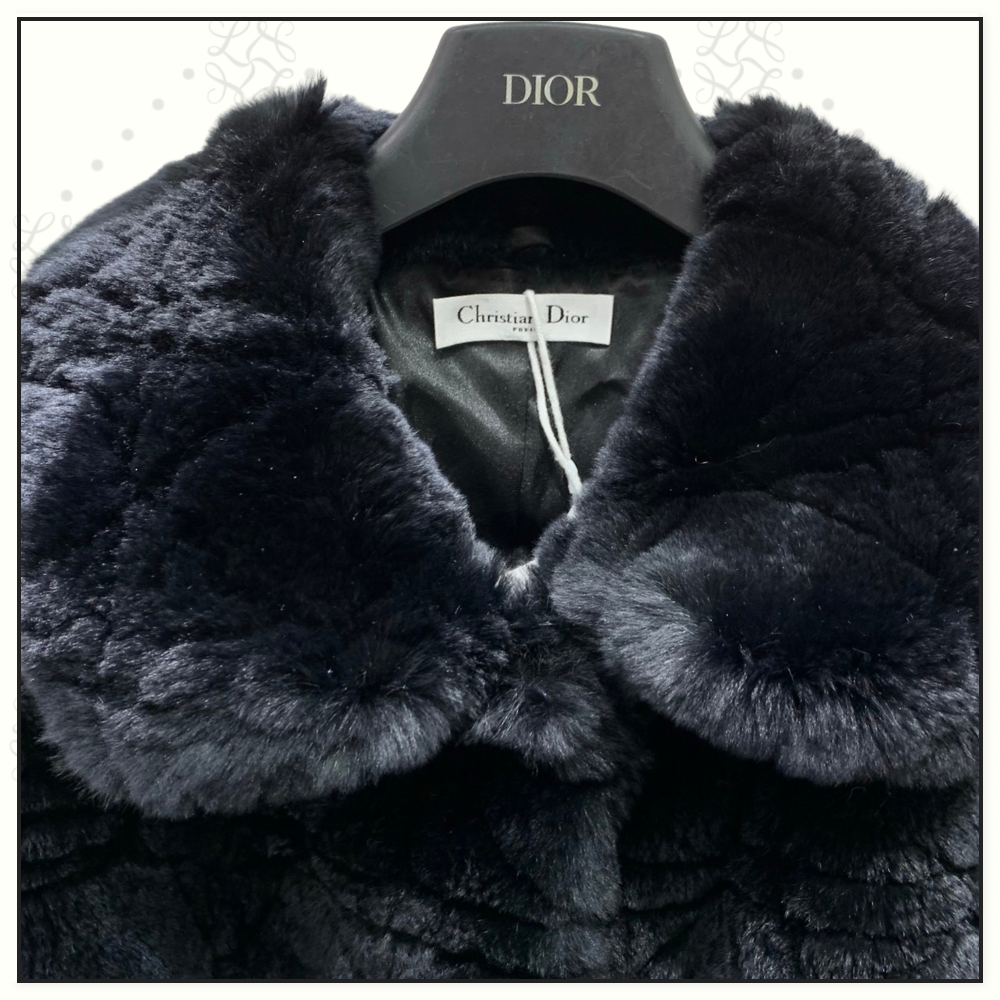 REX RABBIT FUR MACROCANNAGE JACKET