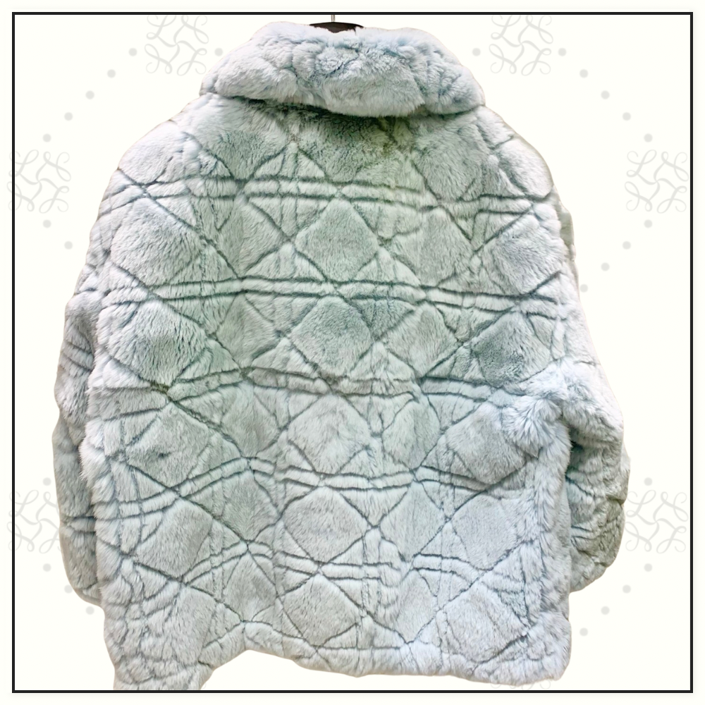 REX RABBIT FUR MACROCANNAGE JACKET