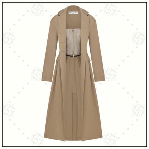 TRENCH COAT WITH INTEGRATED CORSET