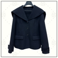 VIRGIN WOOL JACKET WITH SAILOR COLLAR