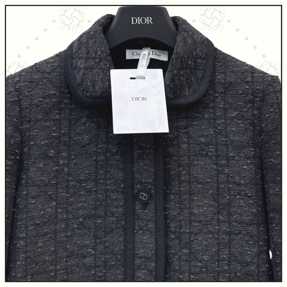 COTTON BLEND MACROCANNAGE JACKET