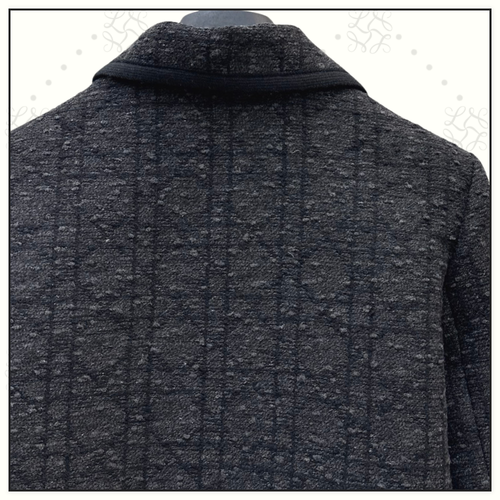 COTTON BLEND MACROCANNAGE JACKET