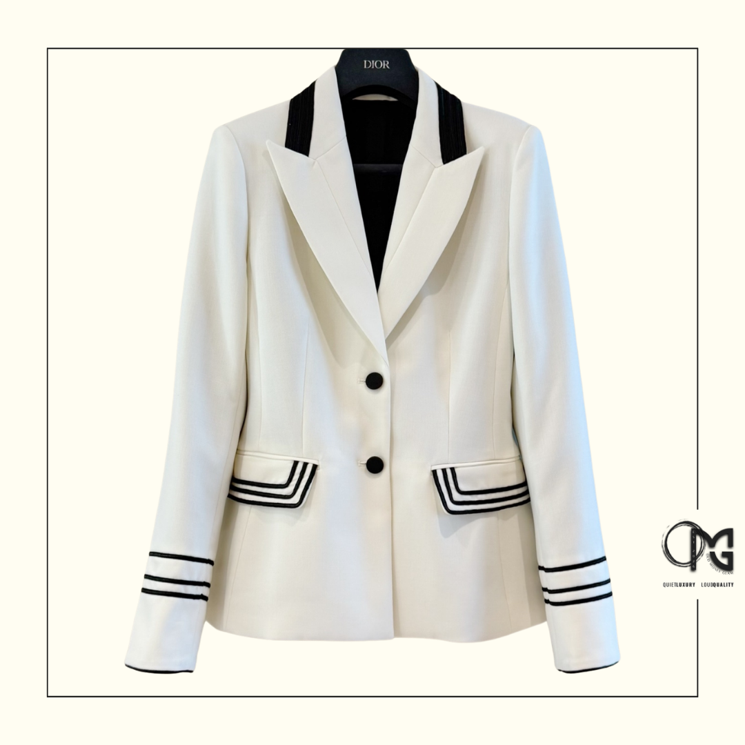 WOOL & MOHAIR FITTED JACKET