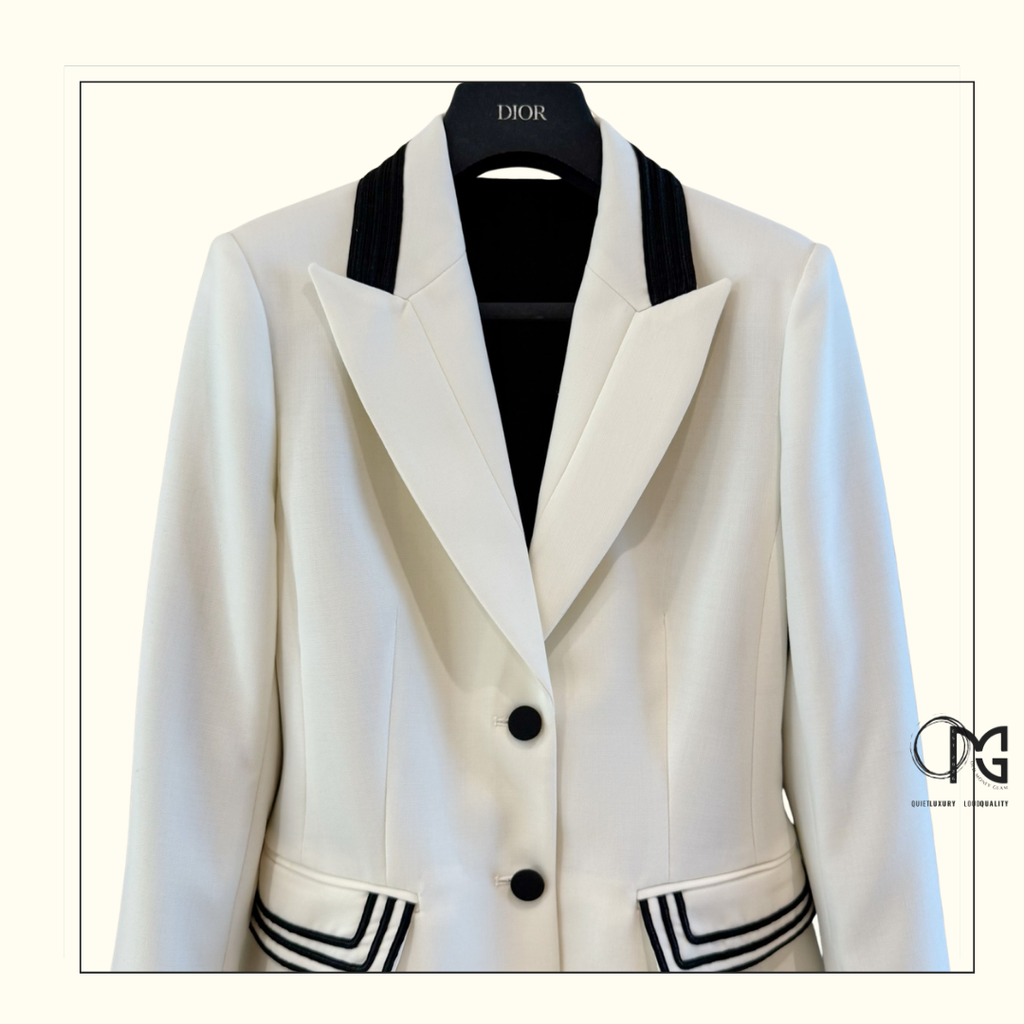 WOOL & MOHAIR FITTED JACKET