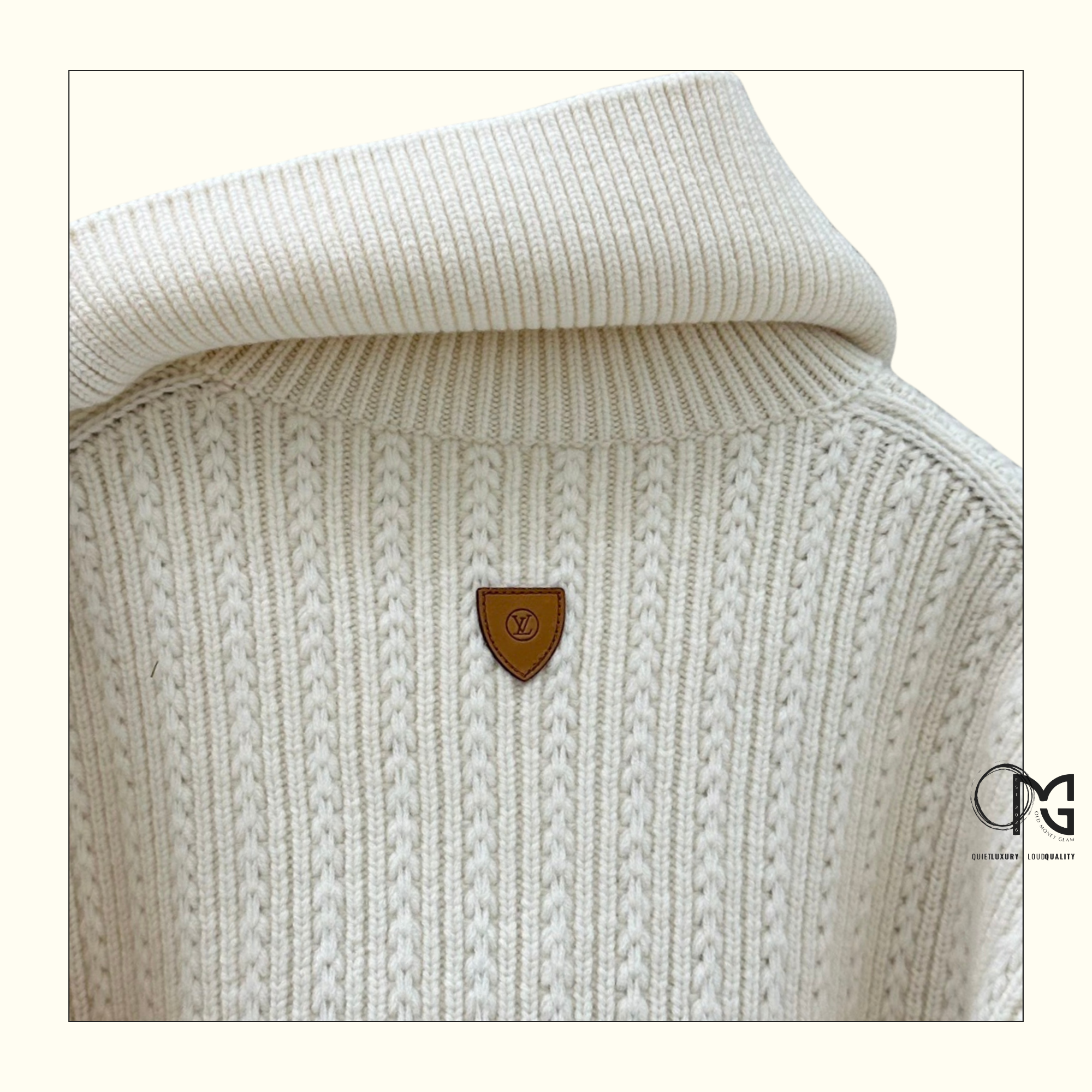CROPPED RIB KNIT SWEATER