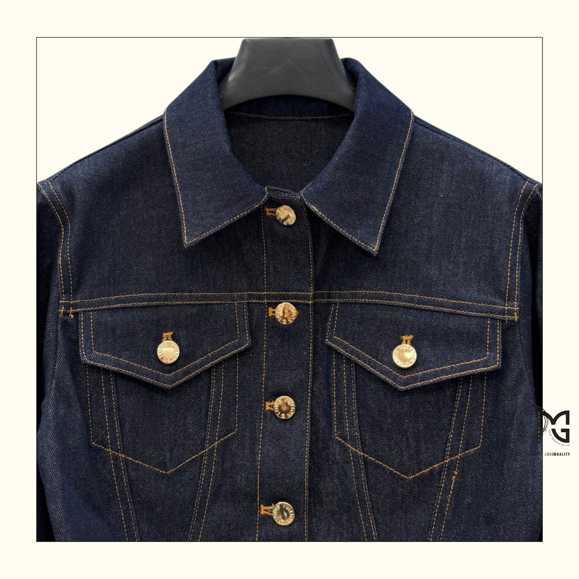 FLUTED DENIM JACKET