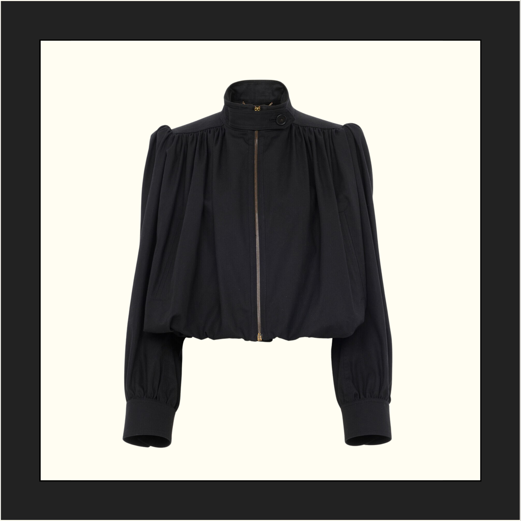 GATHERED CROP JACKET